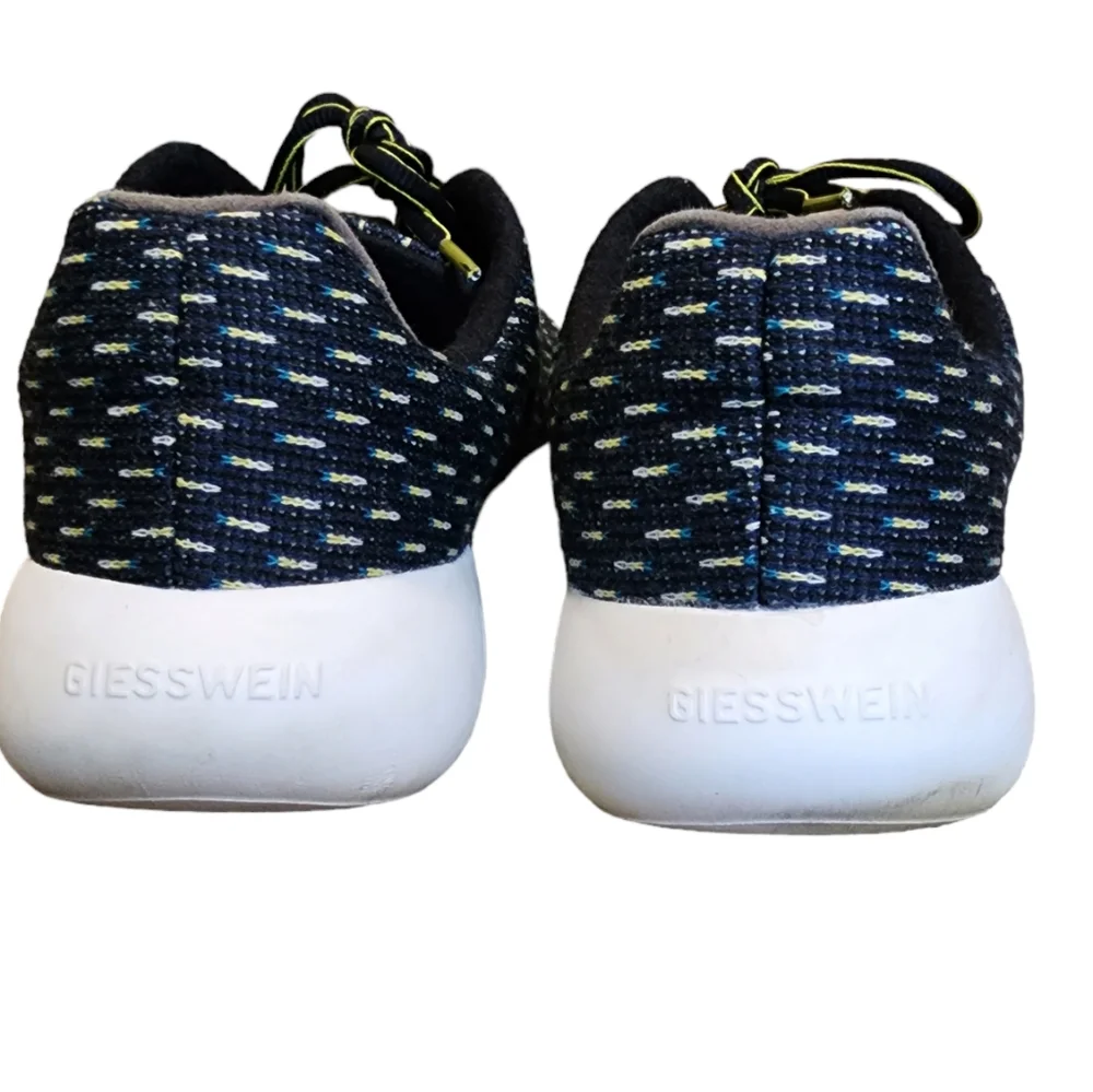 Geissman Merino Wool Runners Flexible Lightweight Sneakers EU 45 US 11 navy grey